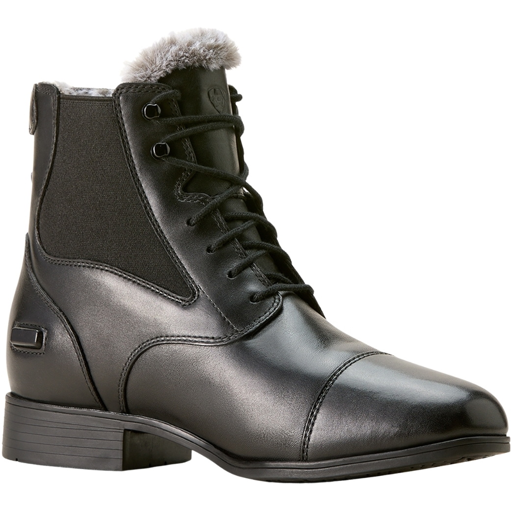 Ariat Womens Kendall Back Zip Sherpa Paddock Boots 10053765 - Black
